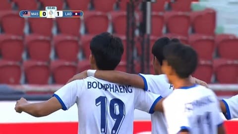 Trực tiếp U22 Malaysia 0-1 U22 Lào: Malaysia bế tắc 